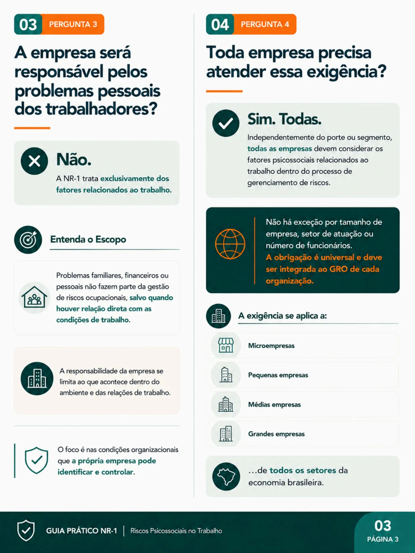 Página 3 do guia perguntas e respostas NR-1